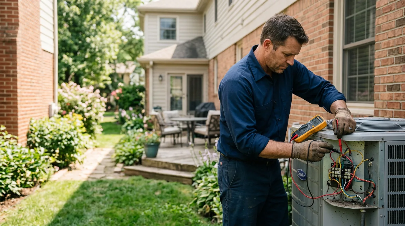 HVAC technician working near Bloomsbury, NJ